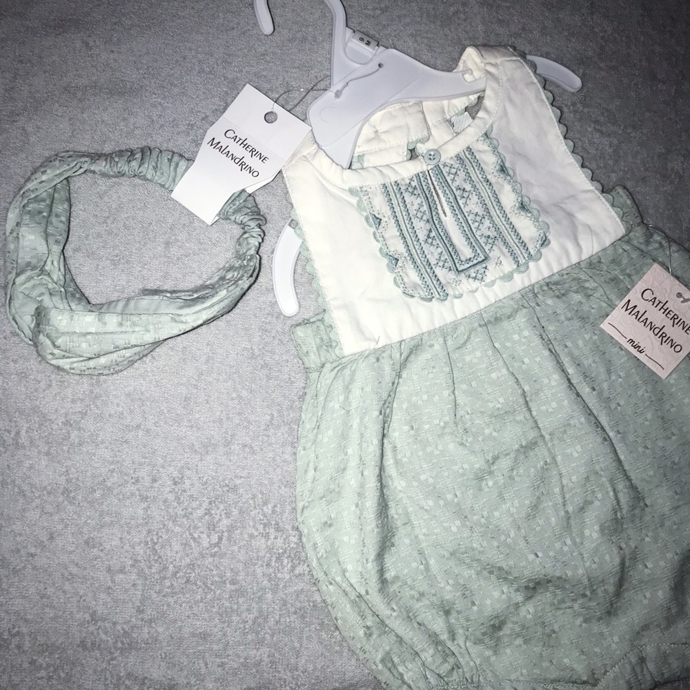 Catherine Malandrino romper set with headband